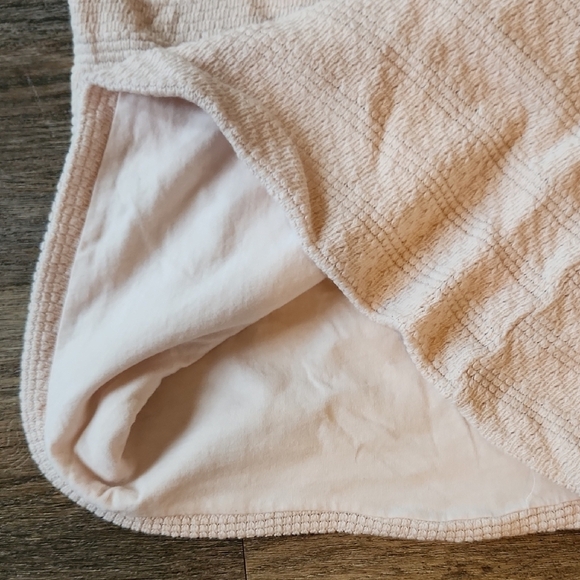 Monrow Off-White Knit mini Shirt Cotton Poly Blend  Size XS - Picture 4 of 6